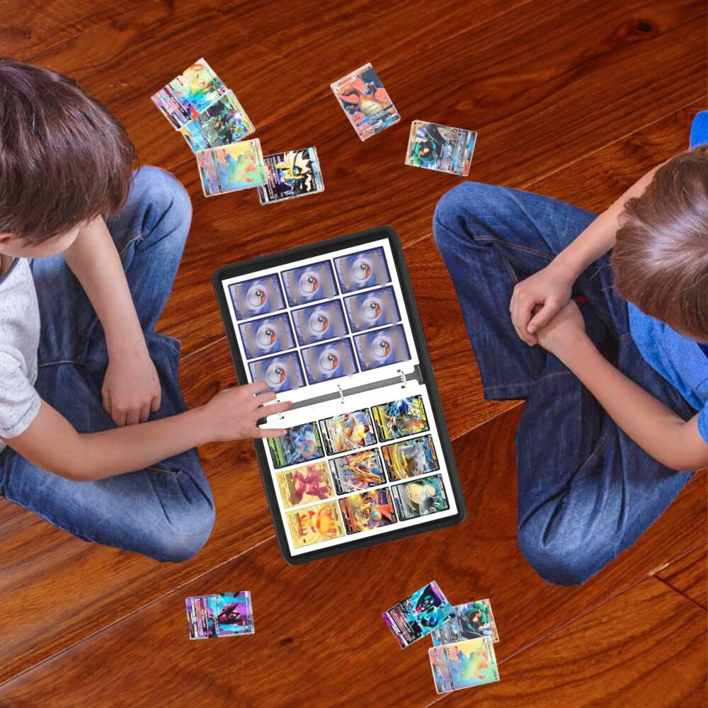 Binder (Carpeta) 900 Cartas Pokemon TCG Color Negro Con Cierre - Image 3