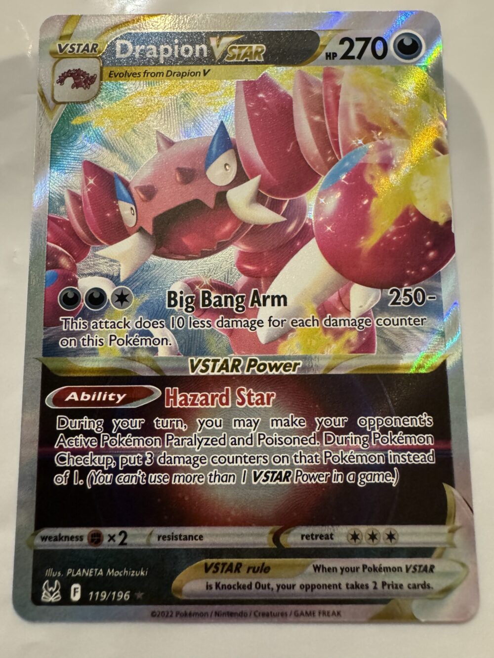 Drapion VSTAR -  SWSH Lost Origin 119/196