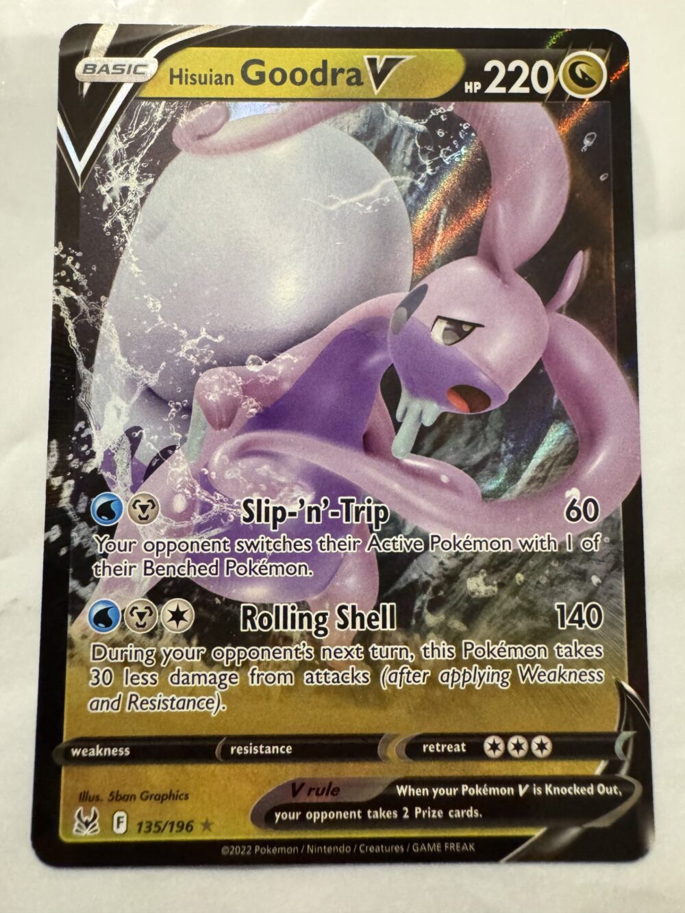 Hisuian Goodra V - SWSH Lost Origin 135/196