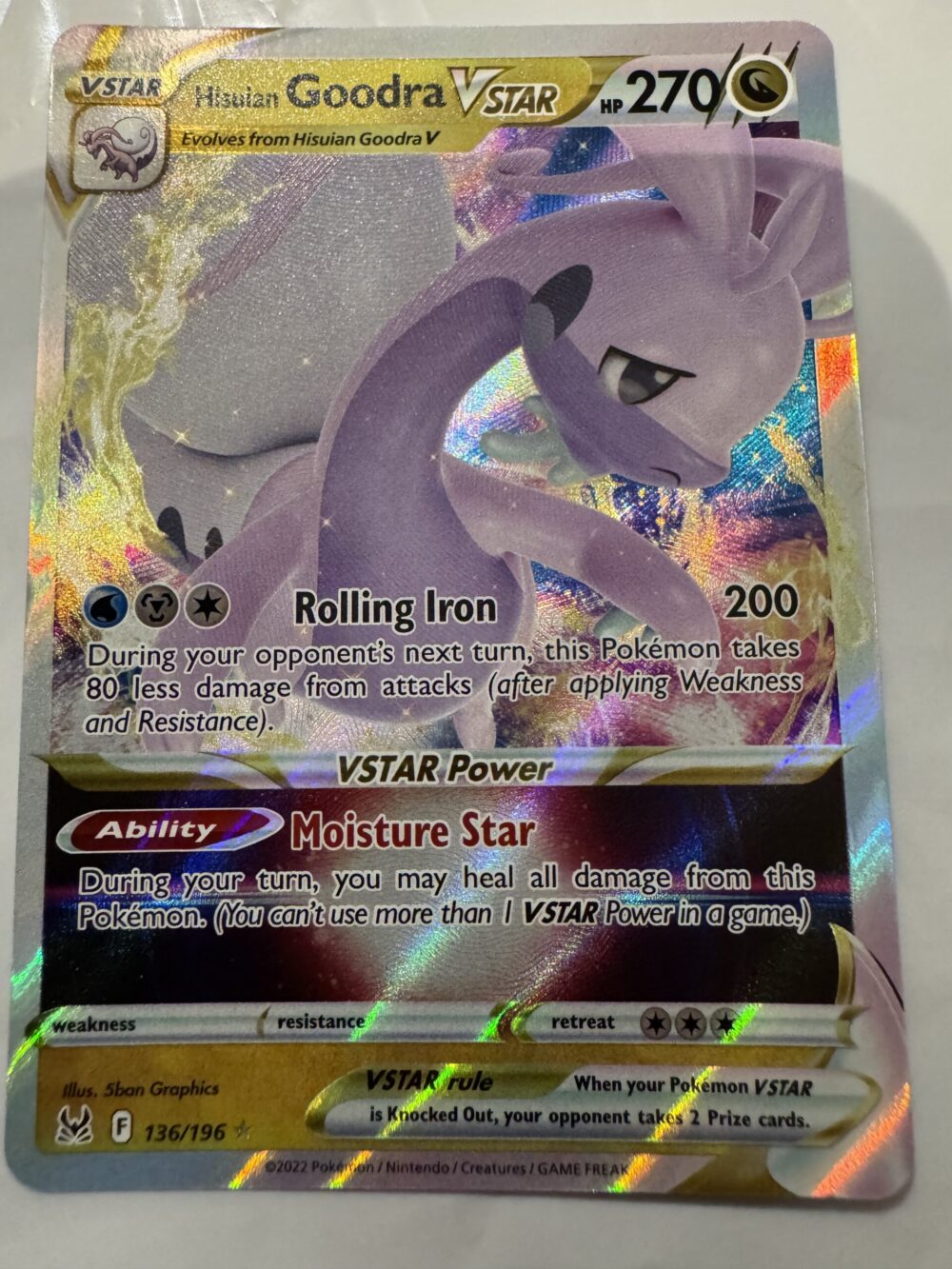 Hisuian Goodra VSTAR - SWSH Lost Origin 136/196